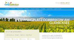 Desktop Screenshot of camp-dobbrikow.de